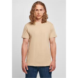 Basic T-shirt with a round neckline union beige