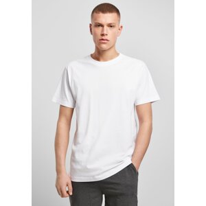 Organic T-shirt with a round neckline white