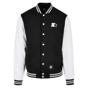 Starter College polár kabát fekete/fehér