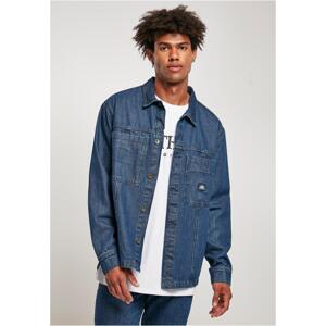 Southpole Oversized Denim Shirt Dark Blue Washed