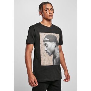 Background Tupac Cracked Tee Black