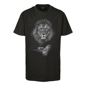 Children's Lion T-shirt in black