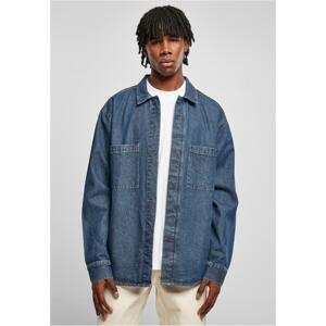 Oversized Denim Pocket Shirt Medium Indigo Washed