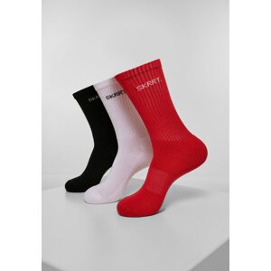 SKRRT. 3-Pack Socks Red/White/Black