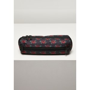 Pencil case Roses black/red