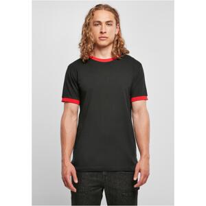 Ringer T-shirt black/urban red