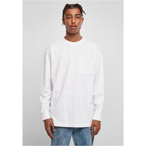 Large long-sleeved pocket in white