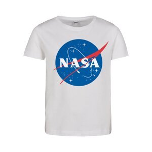 NASA Insignia Children's T-Shirt with Short Sleeves - White