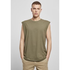 Olive sleeveless T-shirt