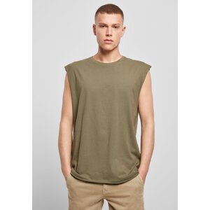 Olive sleeveless T-shirt