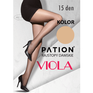 Raj-Pol Woman's Tights Pation Viola 15 DEN Visione