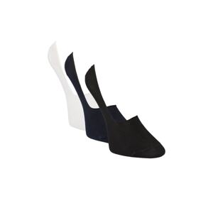 ALTINYILDIZ CLASSICS Men's Black-navy-blue-white Non-Slip Heel Silicone 3-pack Ballerina Socks.