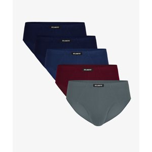 Briefs Atlantic 5SMP-003 A'5 M-XL navy blue-wine-blue 083