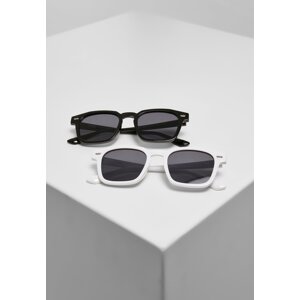 Symi 2-Pack Sunglasses Black/Black+White/Black
