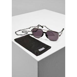 Karphatos sunglasses with gunmetal/black chain
