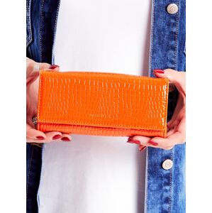 Női pénztárca dombornyomott narancssárga mintával