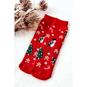 Socks Children's Christmas Characters Red