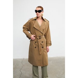 VATKALI Belted double-breasted buttoned trench coat