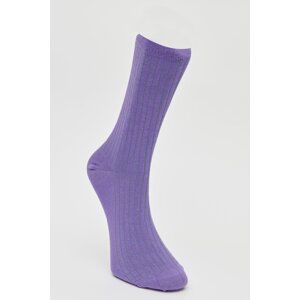 ALTINYILDIZ CLASSICS Men's Purple Patterned Purple Cotton Casual Socks.