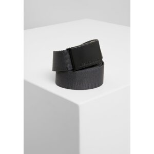Canvas belts charcoal/black