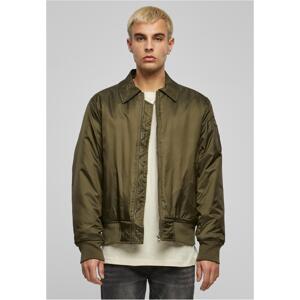 Jacket Collar Bomber Jacket dark olive