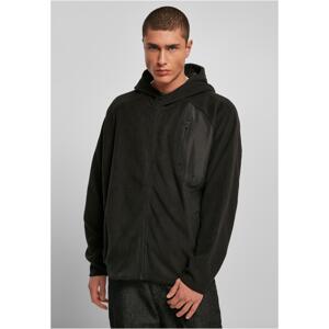 Polar Fleece Zipper Hoody Black