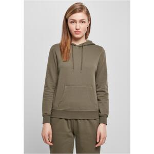 Women's Basic Olive Hooded