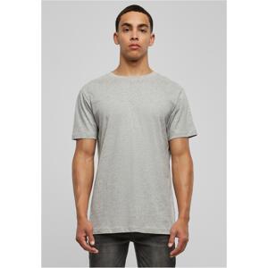 Basic T-shirt with a round neckline heather grey