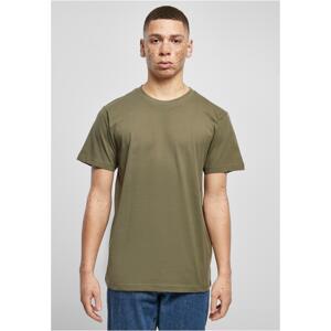 Olive T-shirt with a round neckline