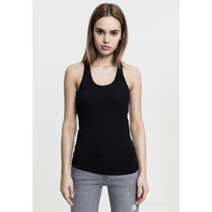 Women's jersey black tank top