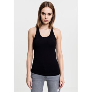 Women's jersey black tank top