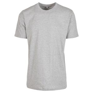 T-shirt with round neckline heather grey