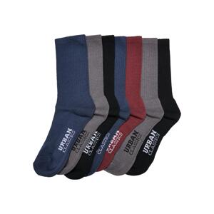 Sport Socks 7-Pack Logo Black/Charcoal/Cherry/Navy Blue