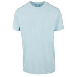Ocean blue T-shirt with a round neckline