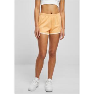 Women's Organic Interlock Retro Hotpants Paleo Orange/White Sand