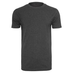 Charcoal T-shirt with a round neckline