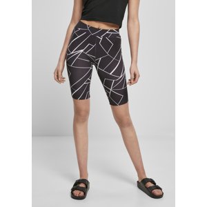 AOP Women's Cycle Shorts 2-Pack geometric black+black