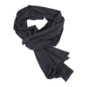 Jersey scarf with charcoal