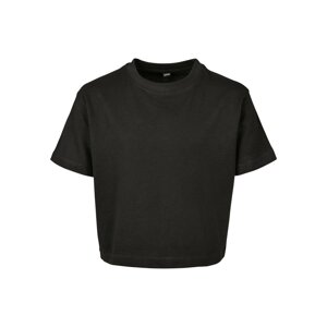 Girls' T-shirt Cropped Jersey Tee black