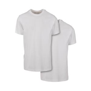 T-shirt with back seam 2-pack white