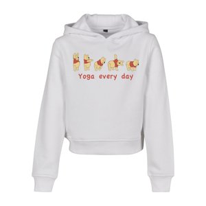 Children's Yoga Every Day Cropped Hoody White