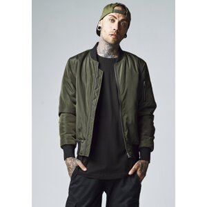 2-Tone Bomber Jacket darkolive/black