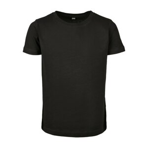 Girls' T-shirt with short sleeves black