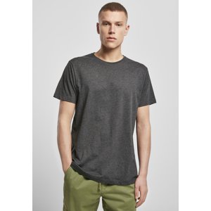 Bright T-shirt with a round neckline in a charcoal design