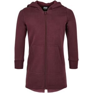 Girls Sweat Parka redwine