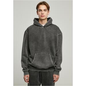 Stone Washed Hoody Black