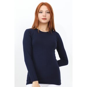 InStyle Long Sleeve Crew Neck Basic Body - Navy Blue