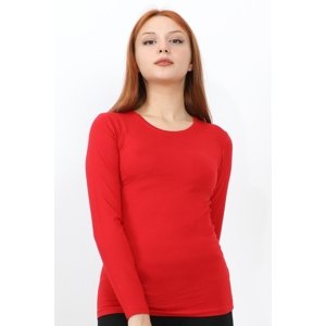 InStyle Long Sleeve Crew Neck Basic Body - Red