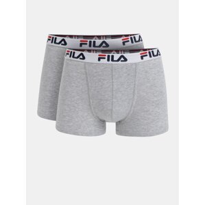 Set of two grey annealed BOXERS FILA boxers