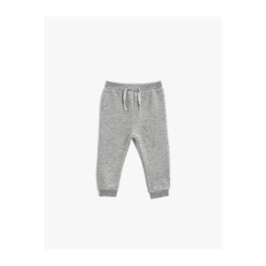 Koton Boy's Tie Waist Sweatpants Made of Cotton